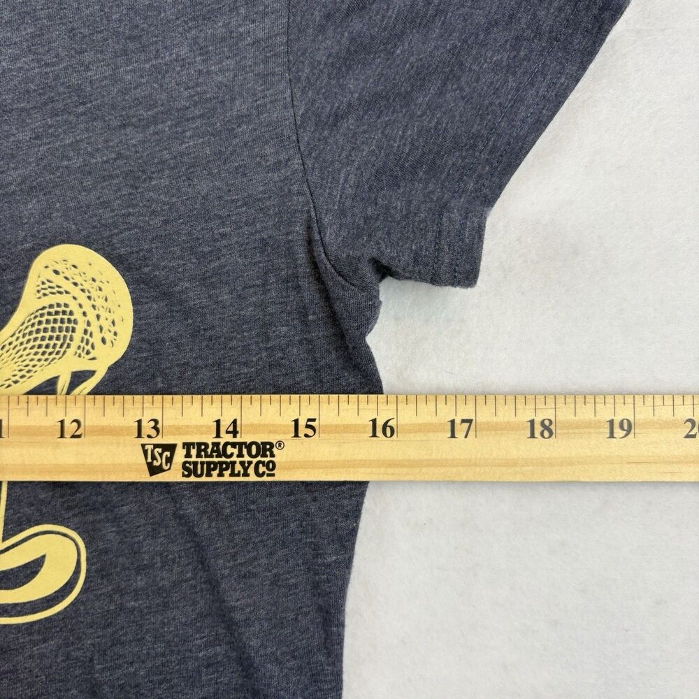 Notre Dame Fighting Irish Adidas Lacrosse T Shirt Womens M Blue Short Sleeve - Picture 4 of 6